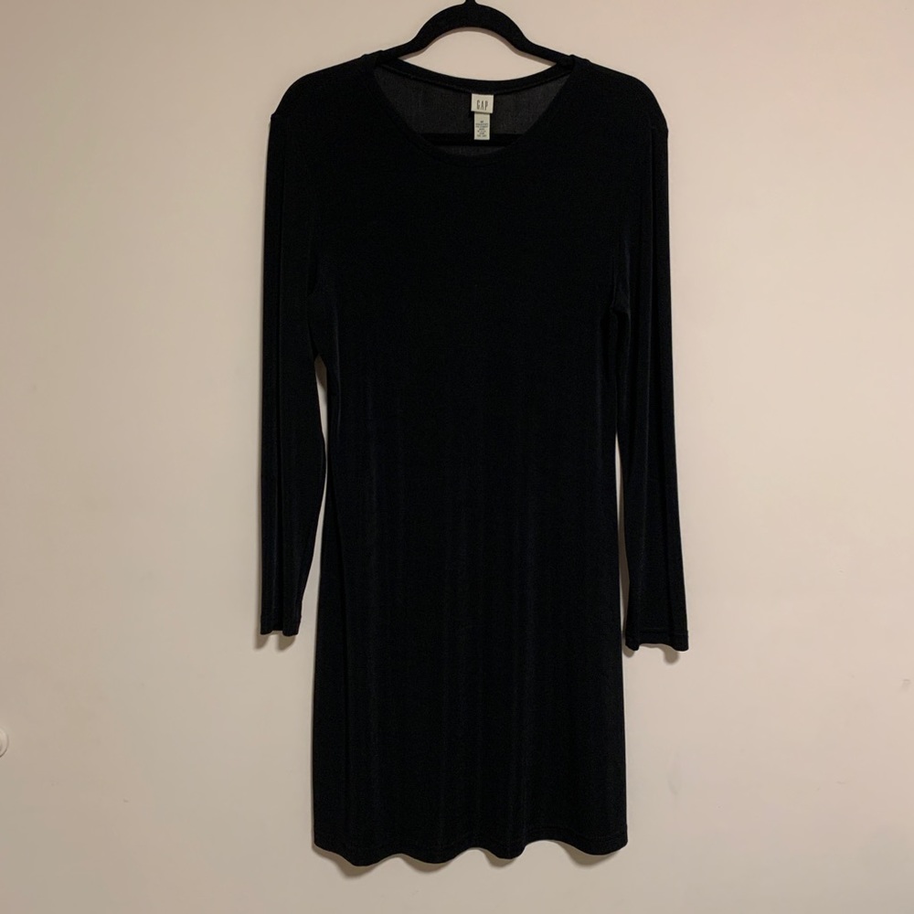 Gap long sleeve black dress